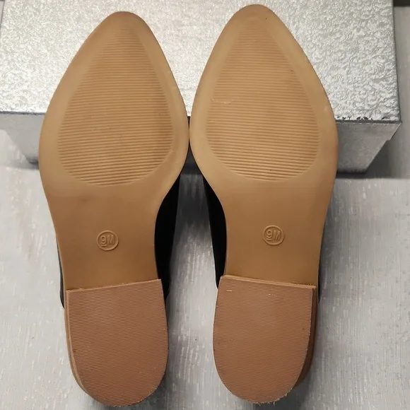 CYNTHIA ROWLEY SIZE 9 Elegant Black Leather Women's Shoes - Picture 12 of 12